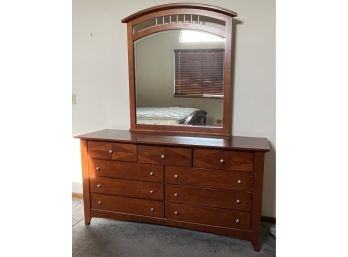 9 Drawer Double Dresser & Mirror Set