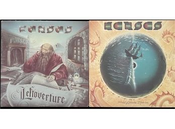 2 Piece Collection Of Kansas Records Incl. Leftoverture & Point Of No Return