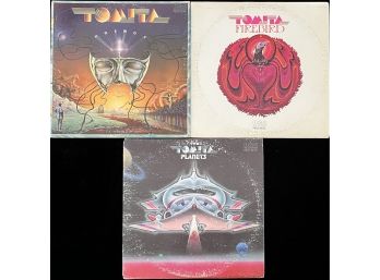 3 Piece Collection Of Tomita Records Incl. Kosmos, Firebird & The Planets