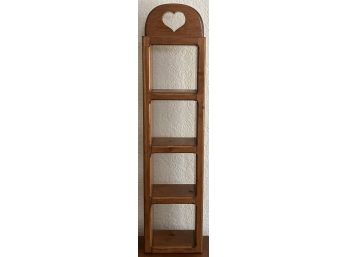 Small Heart Themed Wall Shelf