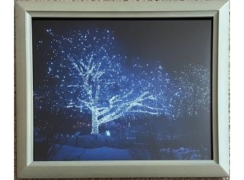 Framed Christmas Light Scene