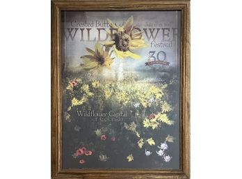 Framed Crested Butte Wildflower Festival Poster
