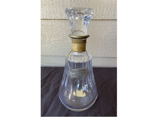 Vintage Bisquit Cognac Crystal Decanter With Stopper