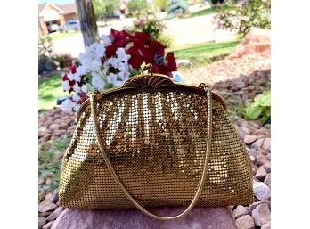 Gold Colored Sequin Witing & Davis Clutch