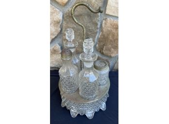 8 Piece Cruet Set Including Base With Stand, Salt/pepper Shaker, And More