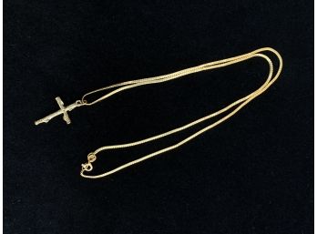 14k Chain Necklace With Pendant