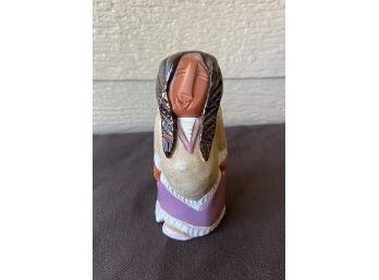 Mohawk Native Figurine Of Soon To Be Mother Signed Keena