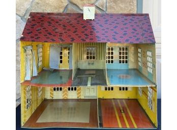 Vintage Tin Doll House (please See Pictures)