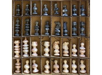 Marble Chess Set In Original Box