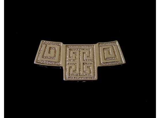 14k Gold Greek Key Pendant