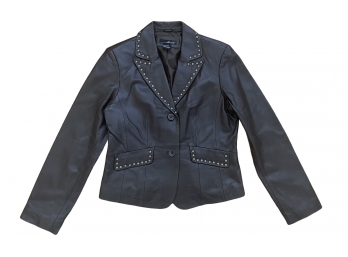 Willi Smith Brown Lamb Leather Jacket Women's Size Medium