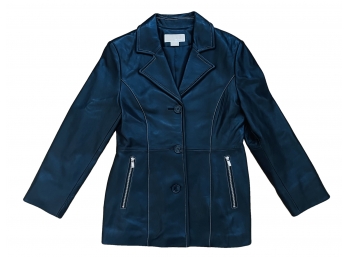 Michael Kors Black Leather Jacket Women's Size Medium