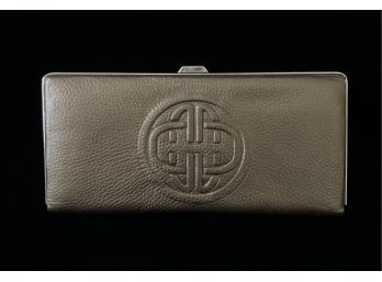 Bronze Colored Wallet With Silver Toned Clasp
