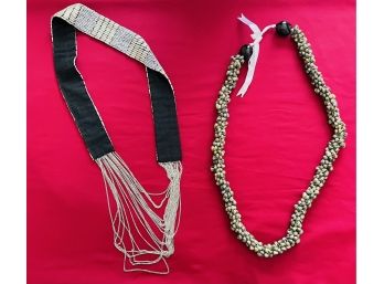 Lot Of 2 Fashion Necklaces