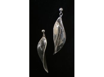 Made In Israel Silver Drop Earrings