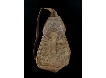 Sergios Collection Carved Leather Convertible Backpack