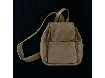 Brown St. Johns Bay Genuine Leather Convertible Backpack