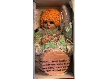 NIB Marie Osmond Rag-a-Muffin Series Doll 'Carrot Rag-a-muffin'