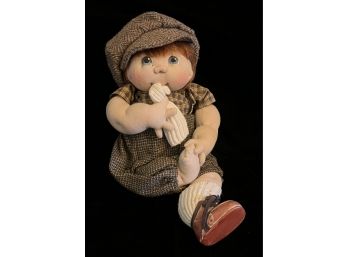 Unique Signed Jan Shackelford Collectible Doll 'Baby Greg'