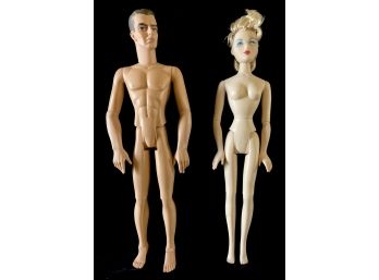 Gene And Trent Dolls From The Ashton Drake Galleries, Unboxed And Unclothed