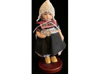 Pauline Blonde Doll On Stand