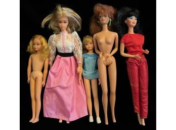 Lot Of 5 Vintage Mattel Dolls