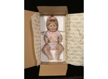 'Cute As A Button' Doll By Ashton Drake Galleries  New In Box