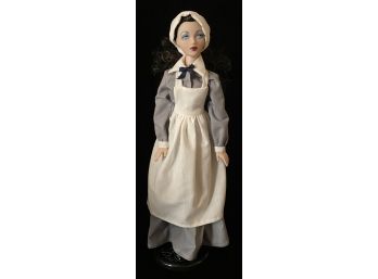 Ashton Drake Galleries Gene Doll Series 'Simply Gene Raven' Doll As A Pilgrim In Original Box