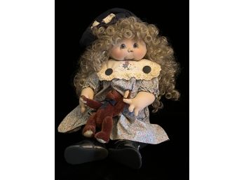 Unique Signed Jan Shackelford Collectible Doll 'Hayley'
