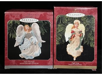 Joyful Messenger & Angel Song Hallmark Keepsake Ornament Angels