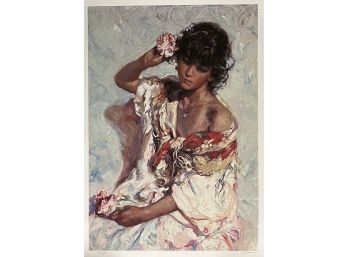 Limited Edition El Adorno By ROYO Hand Pulled Serigraph On Paper W/ COA