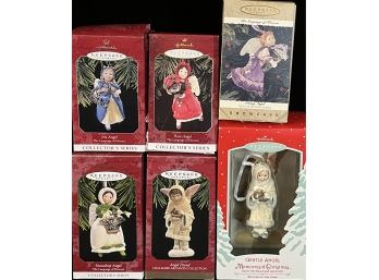 6pc Angel Hallmark Keepsake Ornaments Collector's Series