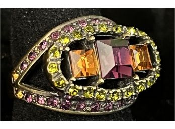 Vintage Heidi Daus Passion Crystal Ring