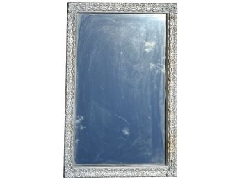 Silver-toned Ornate Mirror