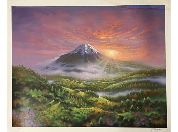 Majestic Horizon By Jon Rattenbury Serigraph On Paper W/ COA Limited Edition