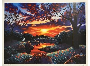 After The Rain By Jon Rattenbury Serigraph On Paper W/ COA Limited Edition