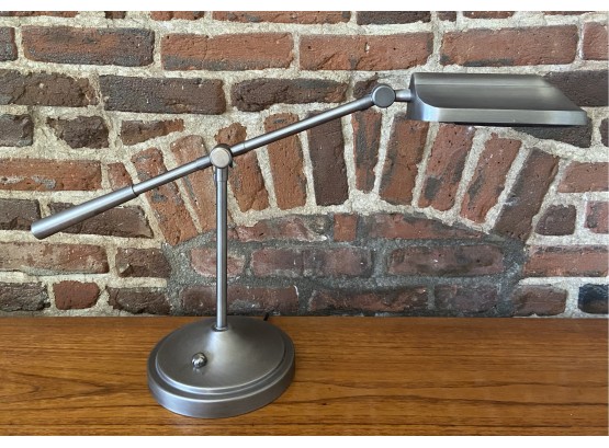 Verilux Adjustable Desk Lamp With Brushed Nickle Finish