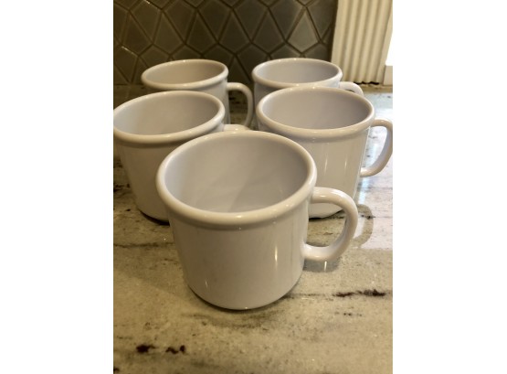 Five Plastic Mugs (Perfect For Camping Or Outdoor Use!)