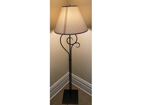 Solid Metal Standing Lamp With Adjustable Dimmer Switch (works)