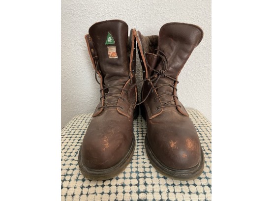 Brown Red Wing Boots Size 10