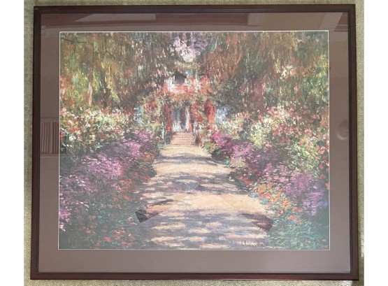 Claude Monet (large) Water Color Poster Print In Frame