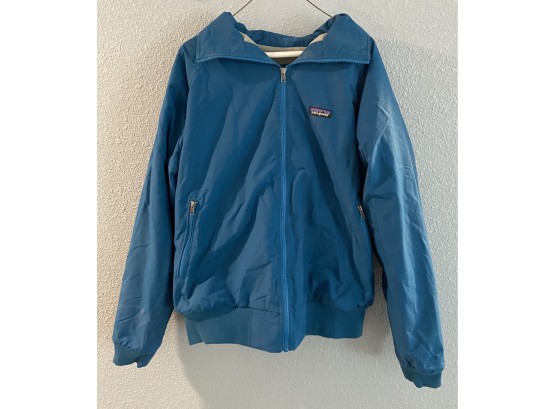 Blue Size Mens Large Patagonia Blue Zip Up Jacket (needs Cleaning)
