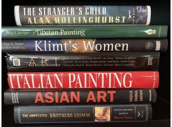 Group Of Seven Fabulous Coffee Table Art Books Including Klimt’s Women & Tibetan Painting