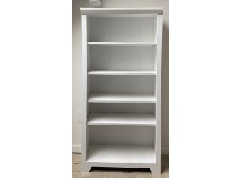 White Wooden Adjustable Book Shelf