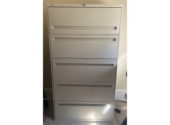 Hon (Large) Metal 4 Drawer Locking Filing Cabinet With Top Storage Compartment