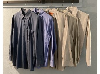 5 Mens Size 15.5 - 34 Button Up Dress Shirts From Highpoint, Redkap, Jos A Bank, And More