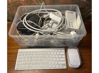 Assorted Mac Items Including Keyboard And Mouse