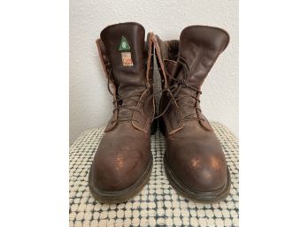 Brown Red Wing Boots Size 10
