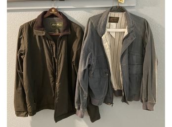 2 Eddie Bauer Size Medium Zip Up Coats