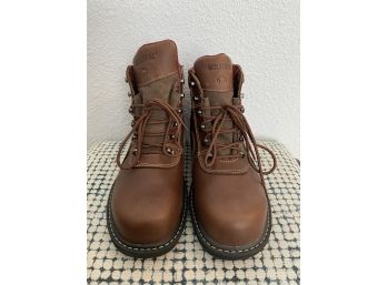 Brown Wolverine Fusion 180 Boots Size 9M